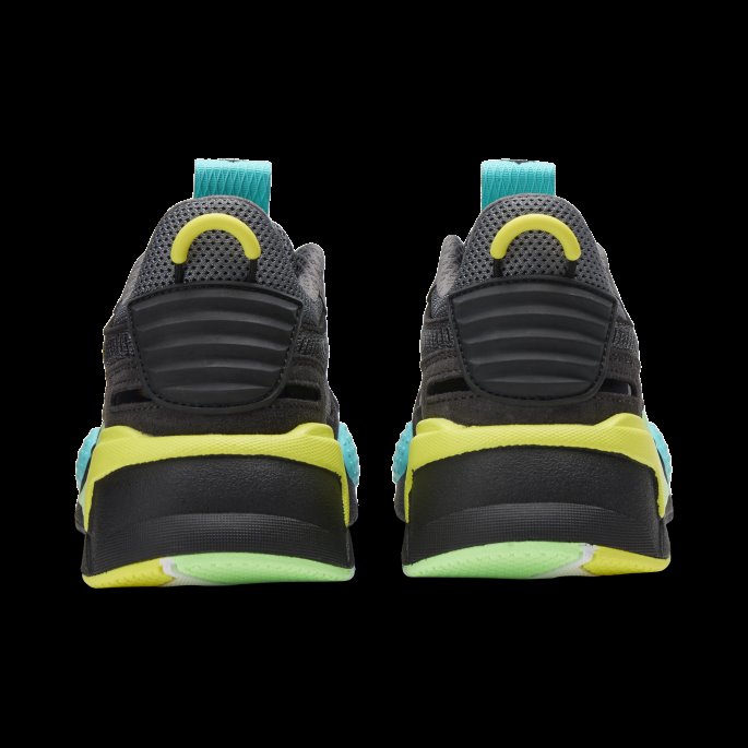 Puma På Tilbud Rs-x Highlighter Joggesko Store Barn Castlerock-svart-fluo Gul