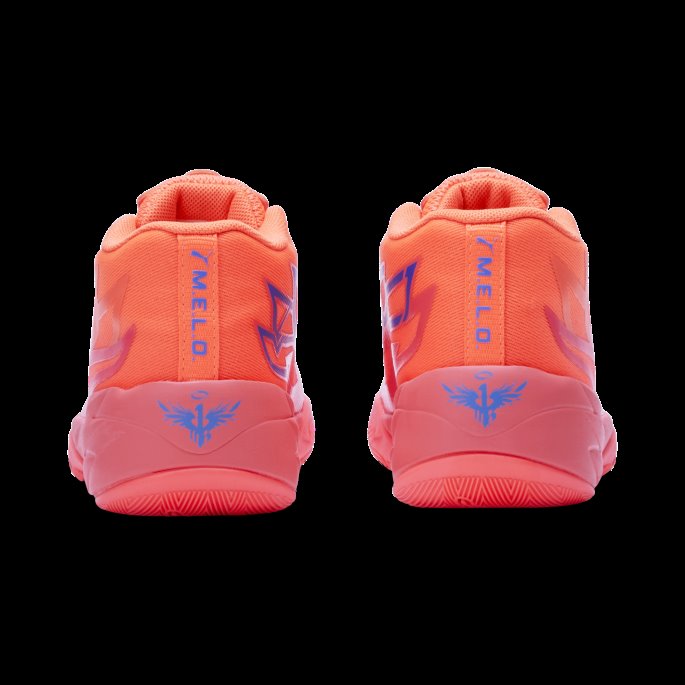 Puma På Tilbud Brennende Korall-ultra Oransje Mb.02 Supernova Basketball Sko Barn