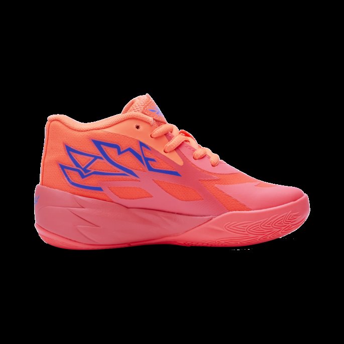 Puma På Tilbud Brennende Korall-ultra Oransje Mb.02 Supernova Basketball Sko Barn