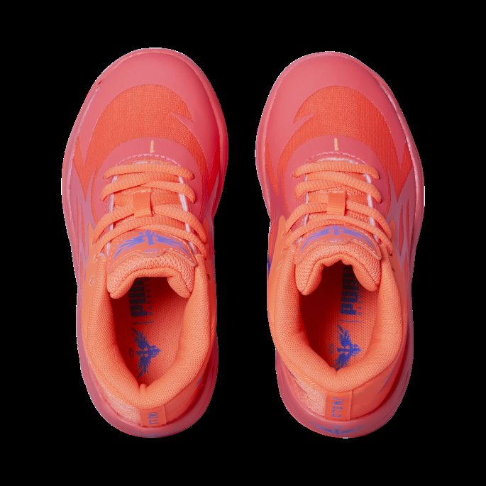 Puma På Tilbud Brennende Korall-ultra Oransje Mb.02 Supernova Basketball Sko Barn