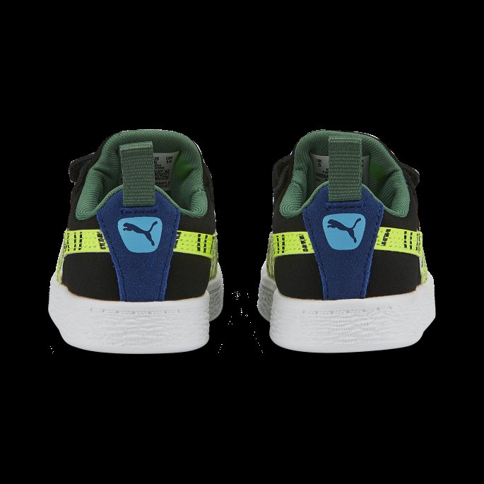 Black-lime Squeeze Semsket Skinn Light Flex Small World Ac Småbarnssko Puma På Tilbud
