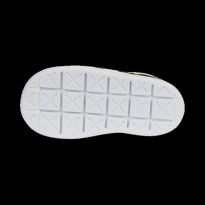 Black-lime Squeeze Semsket Skinn Light Flex Small World Ac Småbarnssko Puma På Tilbud