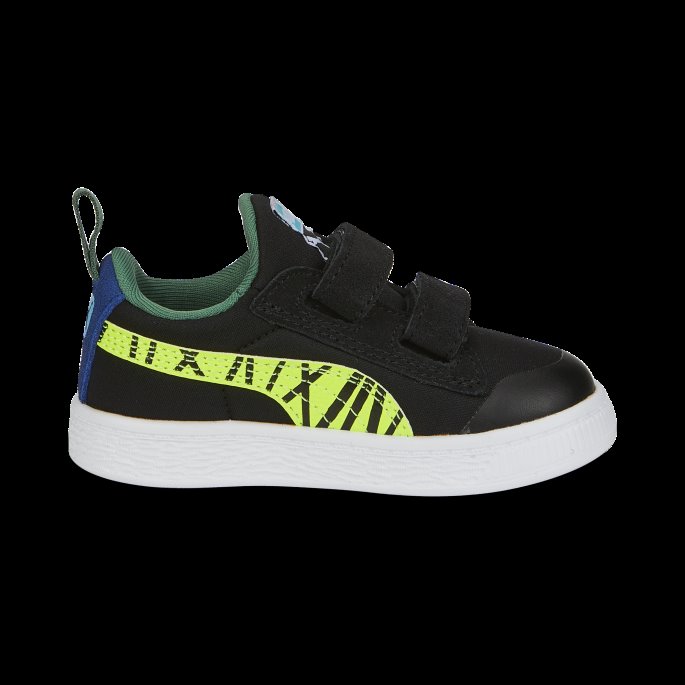 Black-lime Squeeze Semsket Skinn Light Flex Small World Ac Småbarnssko Puma På Tilbud