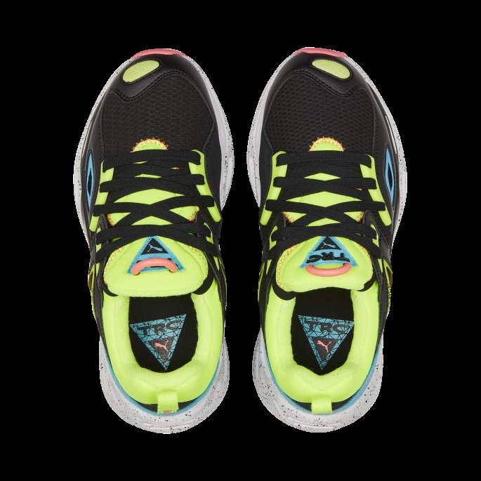 Trc Blaze Galaxy2 Joggesko Ungdom Svart-lime Squeeze Puma På Salg