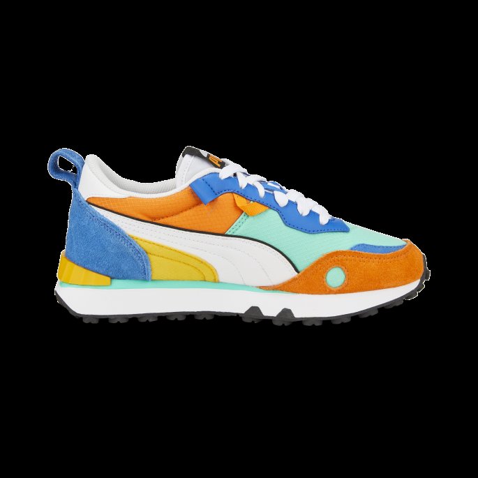 Biscay Green-vibrant Orange Rider Fv Future Vintage Joggesko Ungdom Puma På Salg