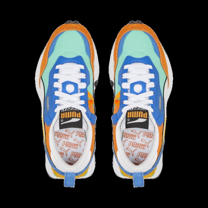 Biscay Green-vibrant Orange Rider Fv Future Vintage Joggesko Ungdom Puma På Salg