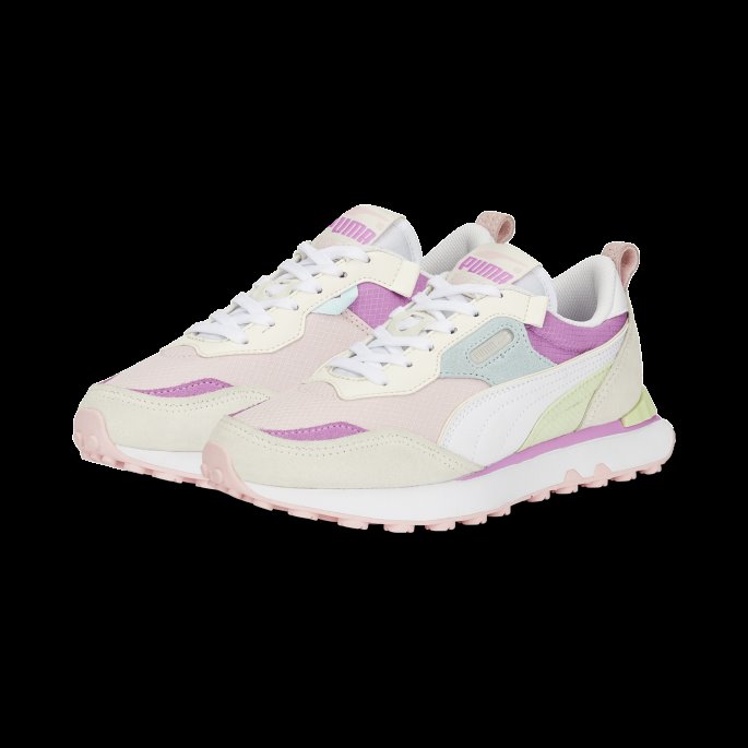 Mandelblomst-hvit Puma På Salg Rider Fv Future Vintage Sneakers Ungdom