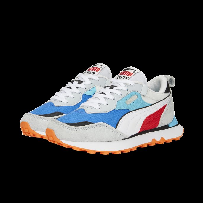 Puma På Salg Rider Fv Future Vintage Joggesko Ungdom Hvit-kongelig