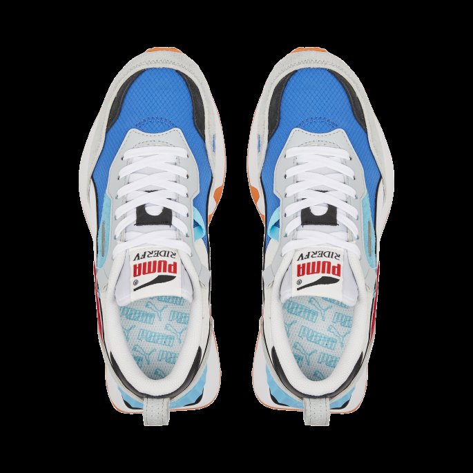 Puma På Salg Rider Fv Future Vintage Joggesko Ungdom Hvit-kongelig