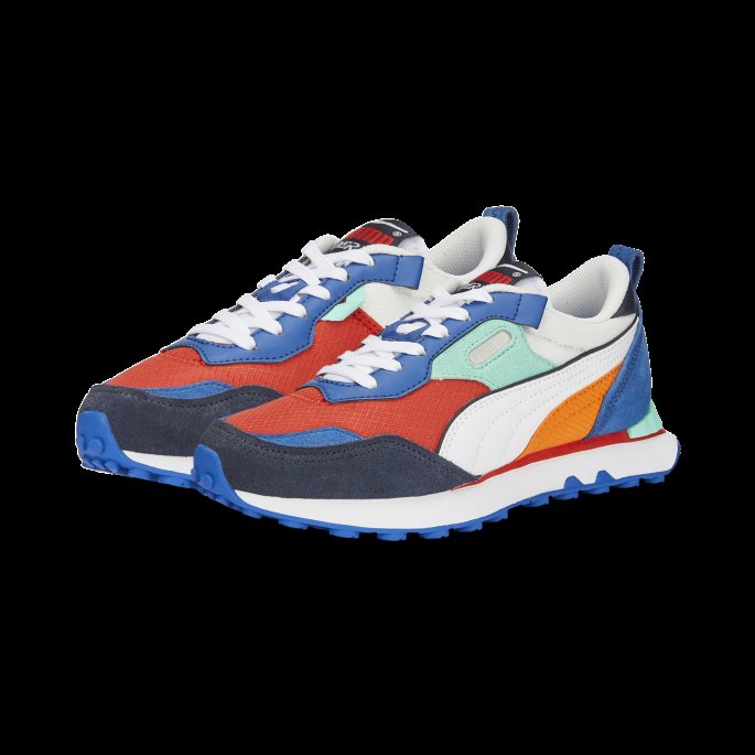 Puma På Salg Brent Rød-hvit Rider Fv Future Vintage Sneakers Ungdom