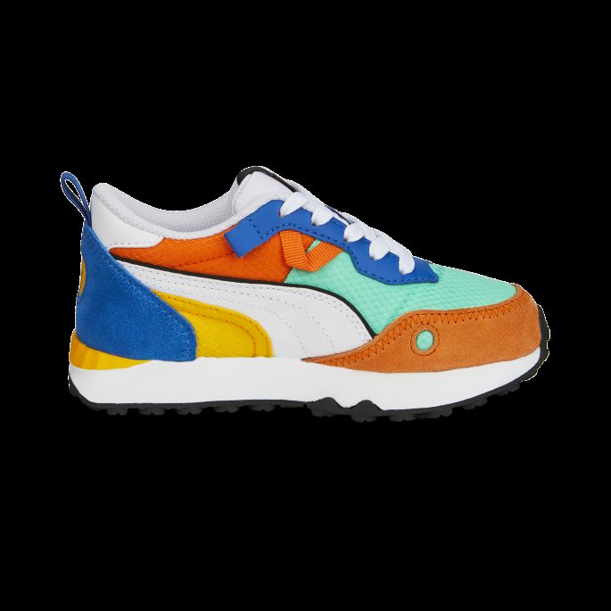 Biscay Green-vibrant Orange Rider Fv Future Vintage Joggesko Barn Puma På Tilbud