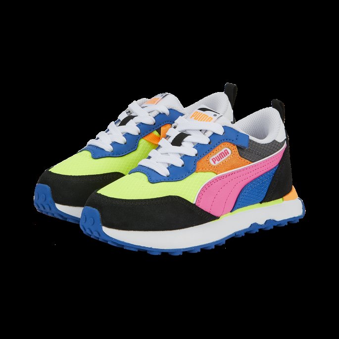 Rider Fv Future Vintage Joggesko Barn Puma På Tilbud Lime Squeeze-svart-royal