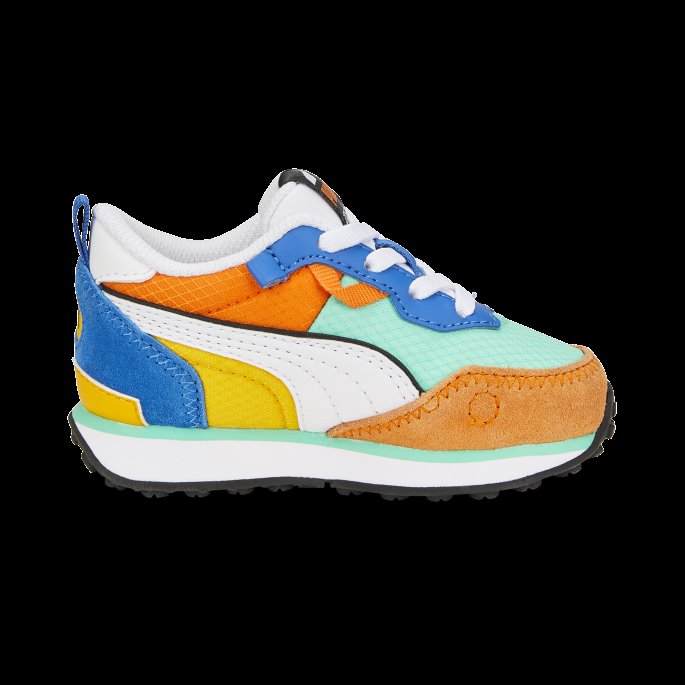 Rider Fv Future Vintage Joggesko Babyer Puma På Tilbud Biscay Green-vibrant Oransje