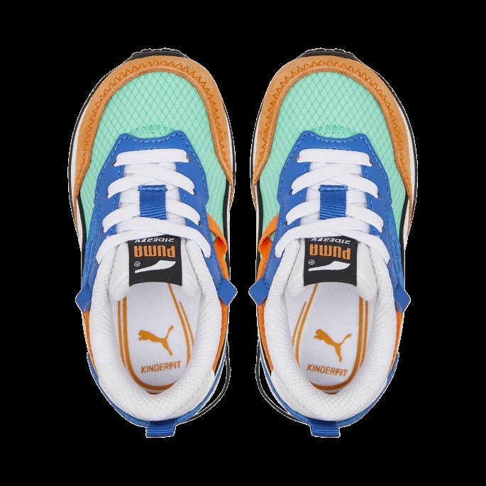 Rider Fv Future Vintage Joggesko Babyer Puma På Tilbud Biscay Green-vibrant Oransje