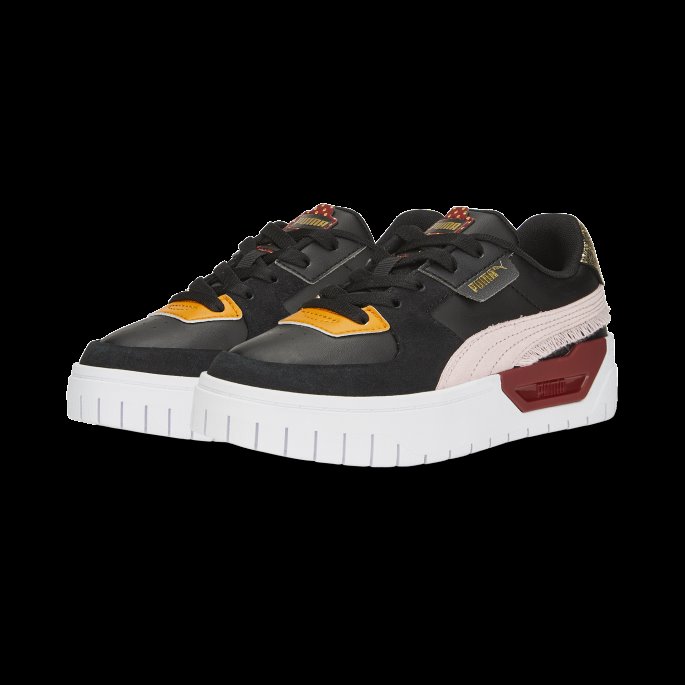Svart-mandelblomster-rød Puma På Tilbud Cali Dream Boho Gleam Store Barnejoggesko
