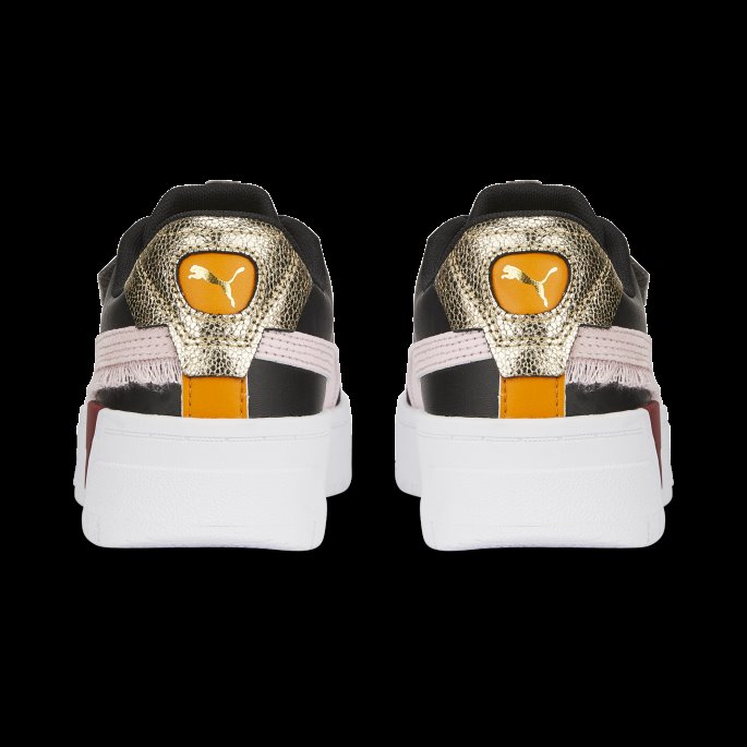 Svart-mandelblomster-rød Puma På Tilbud Cali Dream Boho Gleam Store Barnejoggesko
