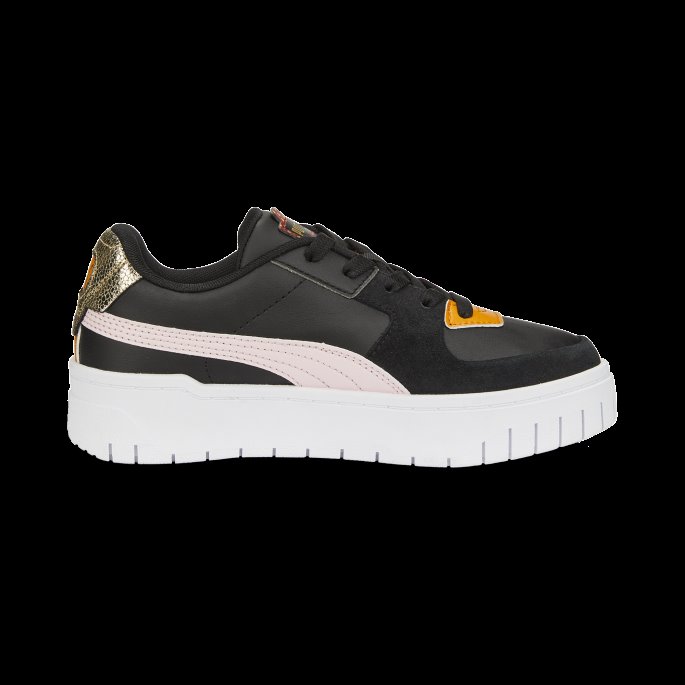 Svart-mandelblomster-rød Puma På Tilbud Cali Dream Boho Gleam Store Barnejoggesko