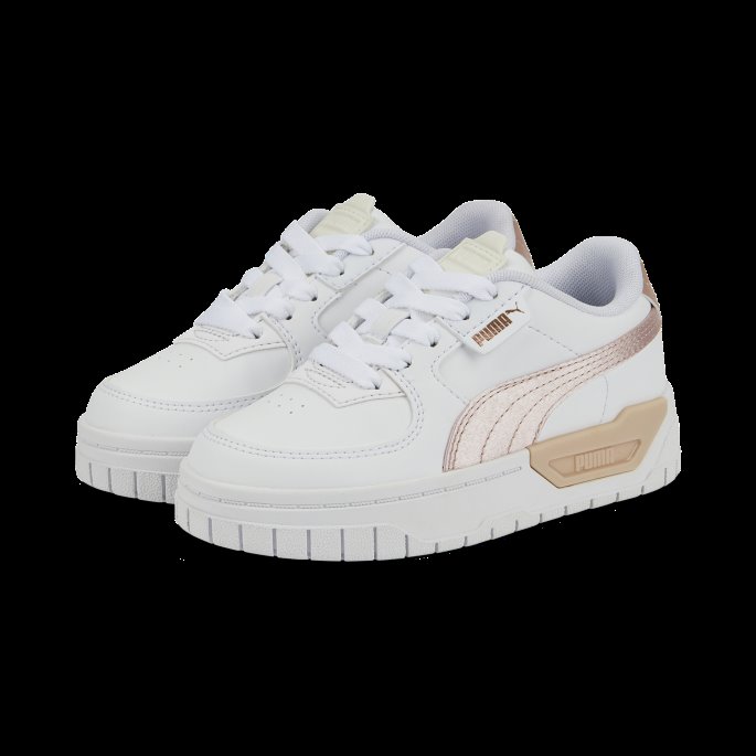 Cali Dream Shiny Pack Joggesko Barn Puma På Tilbud Hvit-rose Gull