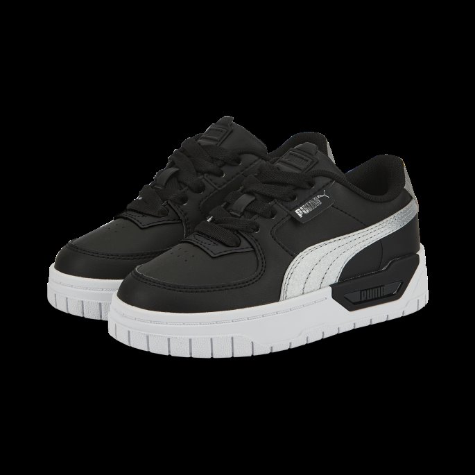 Puma På Tilbud Svart-sølv Cali Dream Shiny Pack Små Barnesko