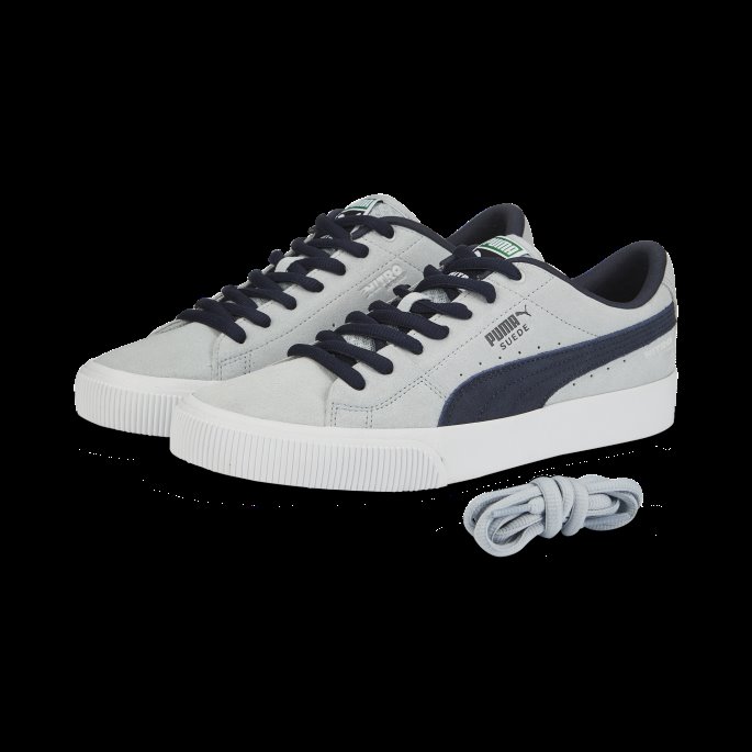 Semsket Skate Nitro Sneakers Grå-parisisk Natt-hvit Puma På Tilbud