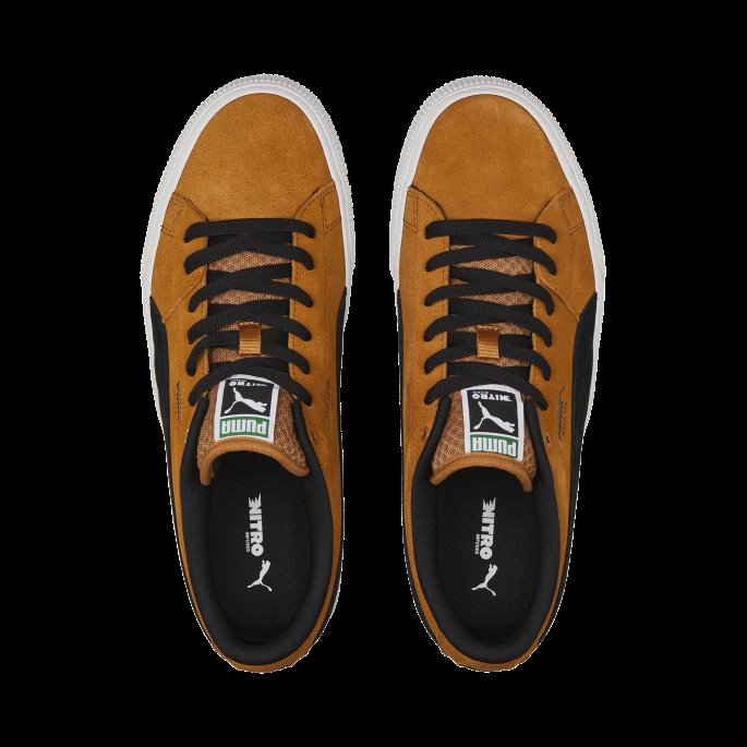 Puma På Tilbud Semsket Skate Nitro Sneakers Desert Tan-svart-hvit