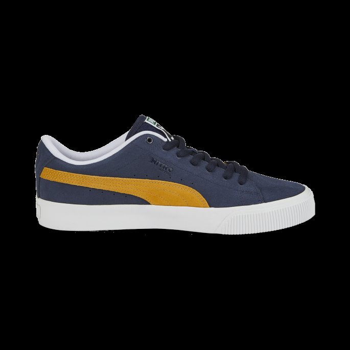 Peacoat-hvit-honning Sennep Puma På Tilbud Semsket Skate Nitro Joggesko