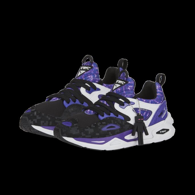 Puma På Tilbud X Minecraft Trc Blaze Ungdoms Joggesko Hvit-kongelig Lilla