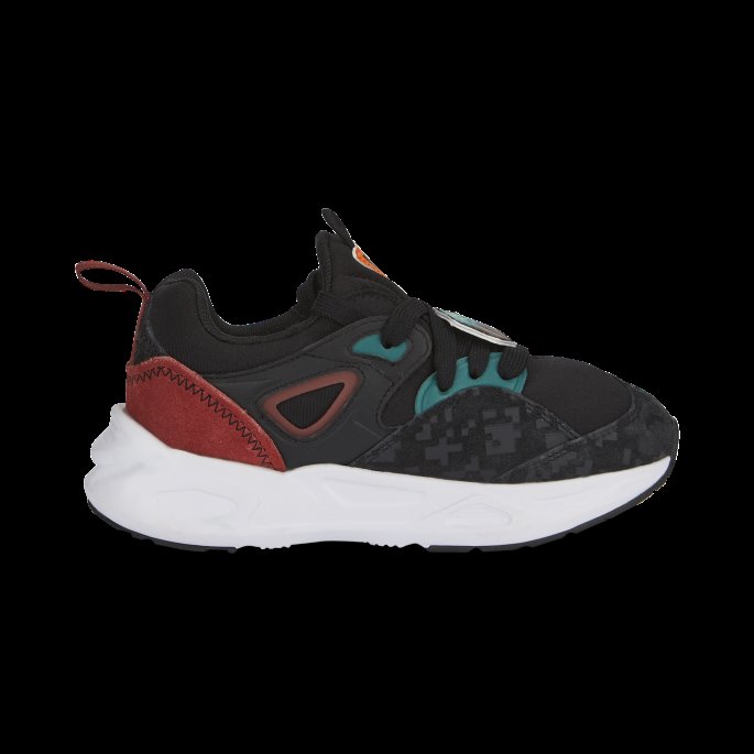 Puma På Tilbud X Minecraft Trc Blaze Små Barnesko Svart-blågrønne