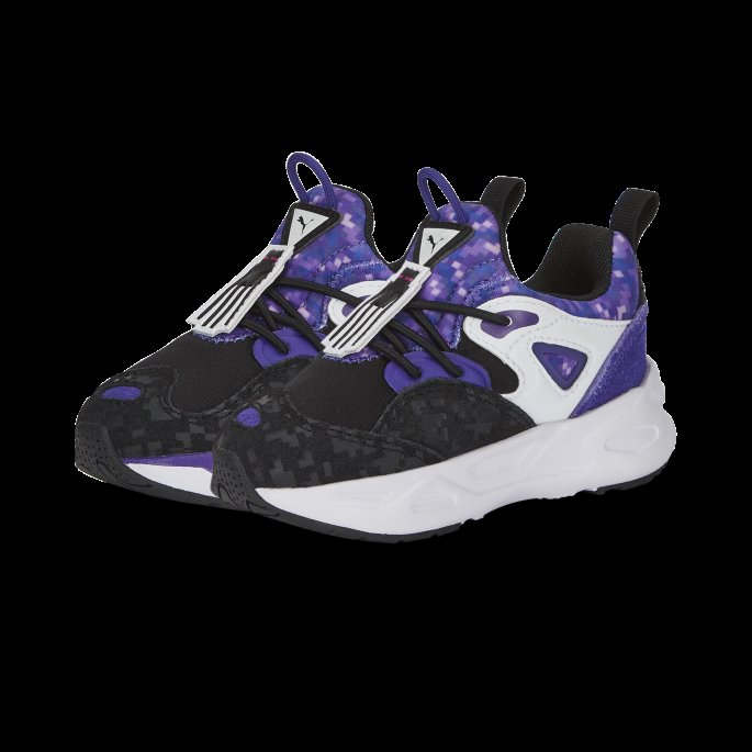 Puma På Tilbud X Minecraft Trc Blaze Alternativ Lukking Spedbarn Joggesko Hvit-kongelig Lilla