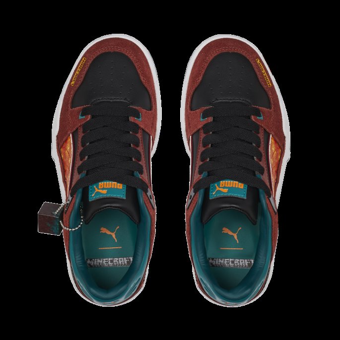 Puma På Tilbud X Minecraft Slipstream Ungdoms Joggesko Russet Brun-blågrønn