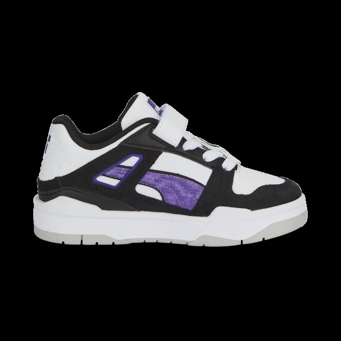 Puma På Tilbud X Minecraft Slipstream Alternativ Lukking Barnejoggesko Svart-hvit