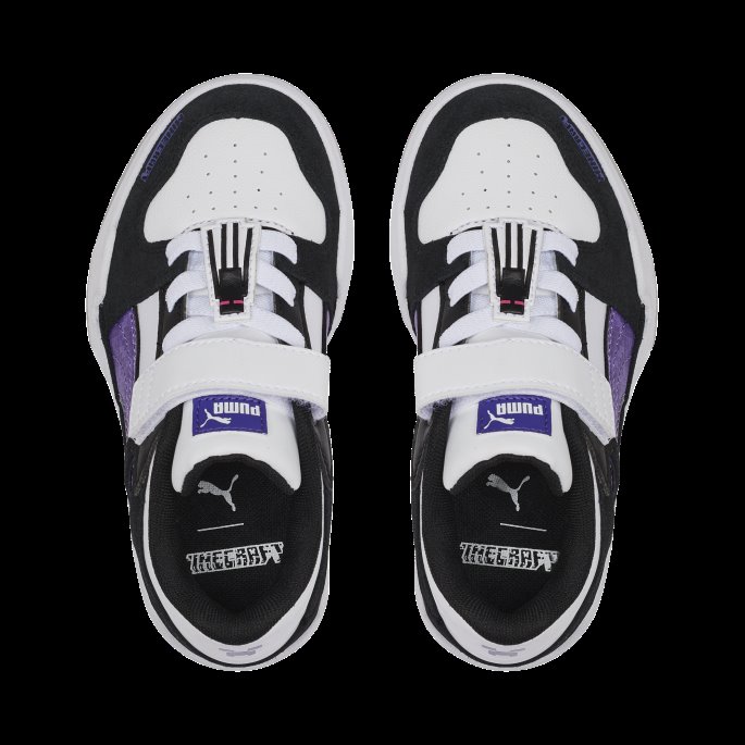 Puma På Tilbud X Minecraft Slipstream Alternativ Lukking Barnejoggesko Svart-hvit