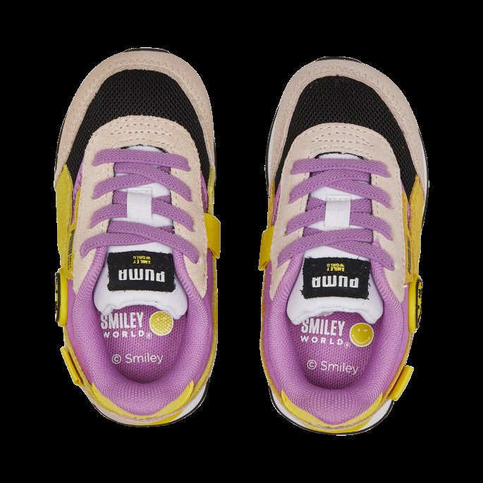 Puma På Tilbud X Smileyworld Future Rider Småbarnssko Rosa Kvarts-lilla Pop-svart