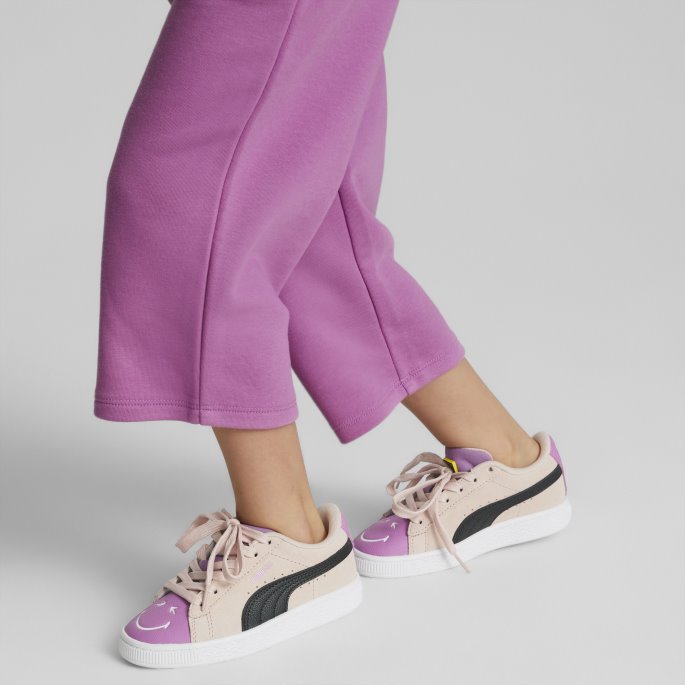 Puma På Tilbud X Smileyworld Semsket Små Joggesko For Barn Rosa Quartz-lilla Pop-svart