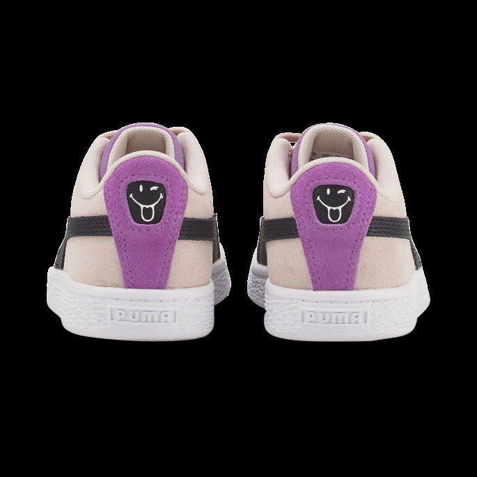 Puma På Tilbud X Smileyworld Semsket Små Joggesko For Barn Rosa Quartz-lilla Pop-svart