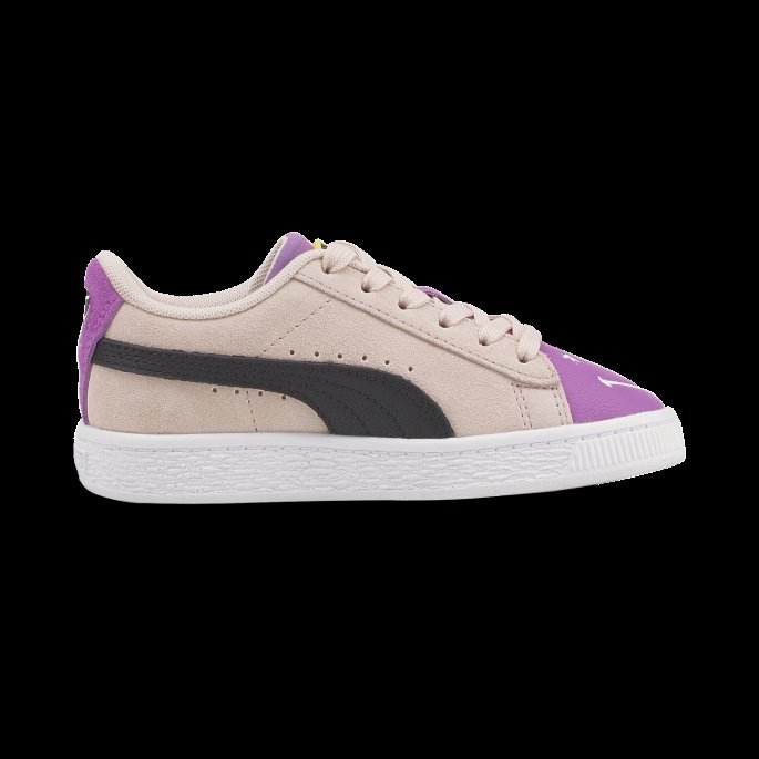Puma På Tilbud X Smileyworld Semsket Små Joggesko For Barn Rosa Quartz-lilla Pop-svart