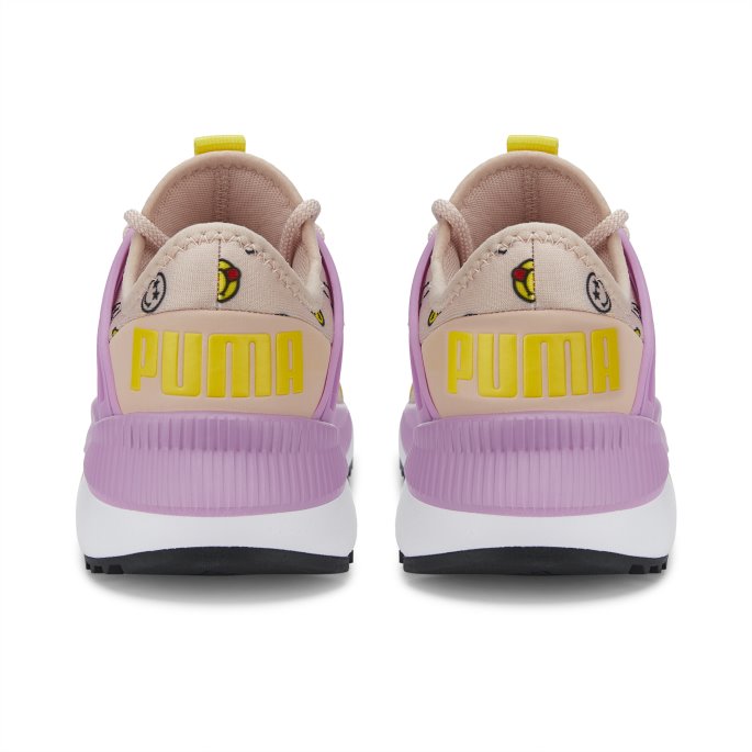 Puma På Tilbud X Smileyworld Pacer Future Youth Joggesko Rose Quartz-lilla Pop-gule