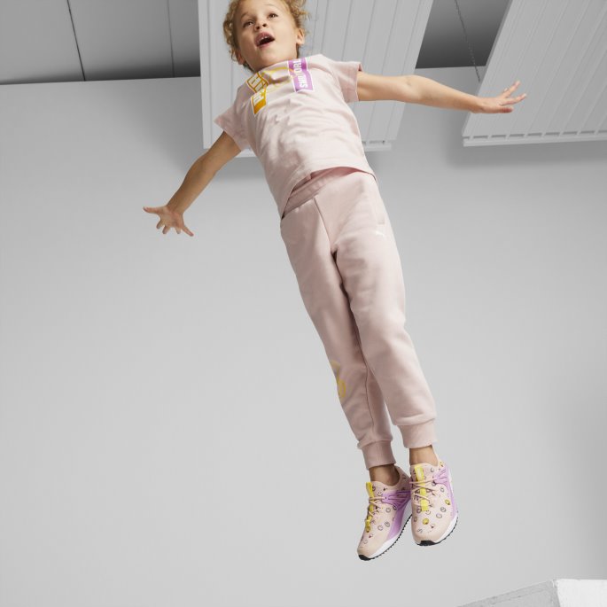 Puma På Tilbud X Smileyworld Pacer Future Førskole Joggesko Rose Quartz-lilla Pop-gul