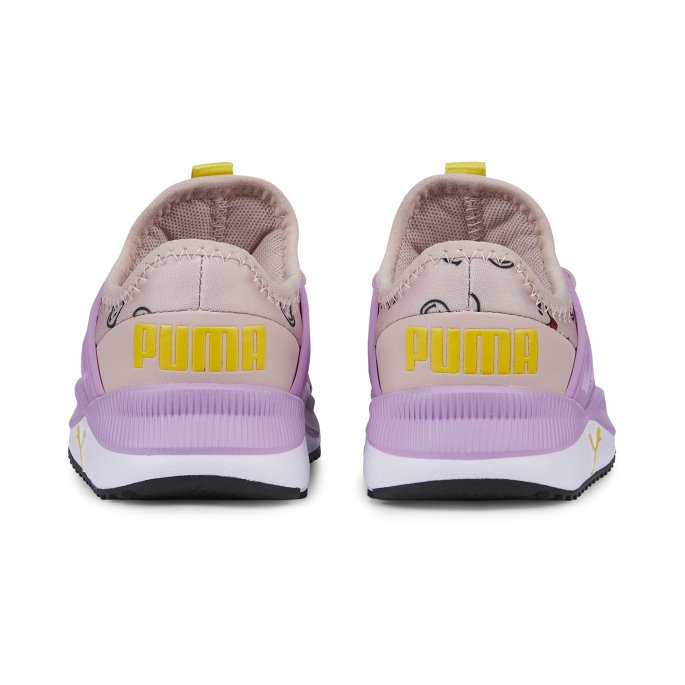 Puma På Tilbud X Smileyworld Pacer Fremtidig Alternativ Lukking Spedbarn Joggesko Rosa Kvarts-lilla Pop-gul