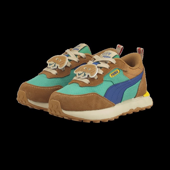 Puma På Tilbud X Tiny Cottons Rider Fv Joggesko Barn Rett Og Slett Green-limoges