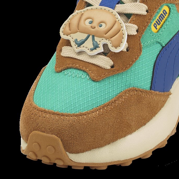 Puma På Tilbud X Tiny Cottons Rider Fv Joggesko Barn Rett Og Slett Green-limoges