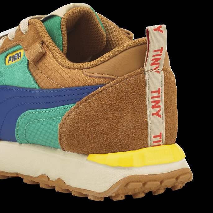 Puma På Tilbud X Tiny Cottons Rider Fv Små Barnesko Rett Og Slett Grønne-limoges
