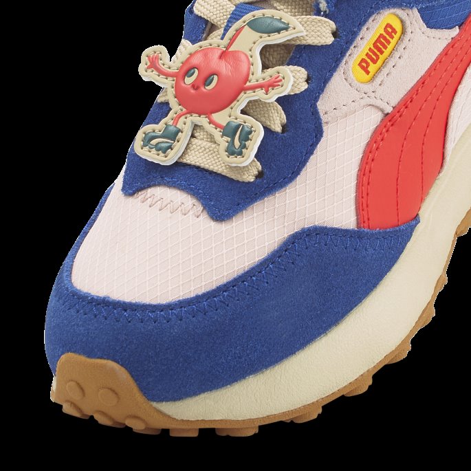 Puma På Tilbud X Tiny Cottons Rider Fv Små Barnesko Rosa Kvarts-valmuerød