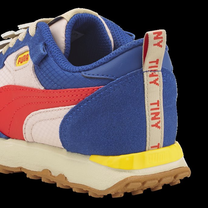 Puma På Tilbud X Tiny Cottons Rider Fv Små Barnesko Rosa Kvarts-valmuerød