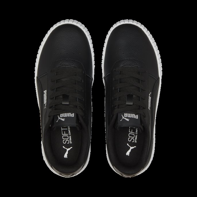 Svart-svart-sølv Puma På Tilbud Carina 2.0 Sneakers Ungdom