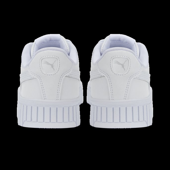 Puma På Tilbud Hvit-hvit-sølv Carina 2.0 Sneakers Ungdom