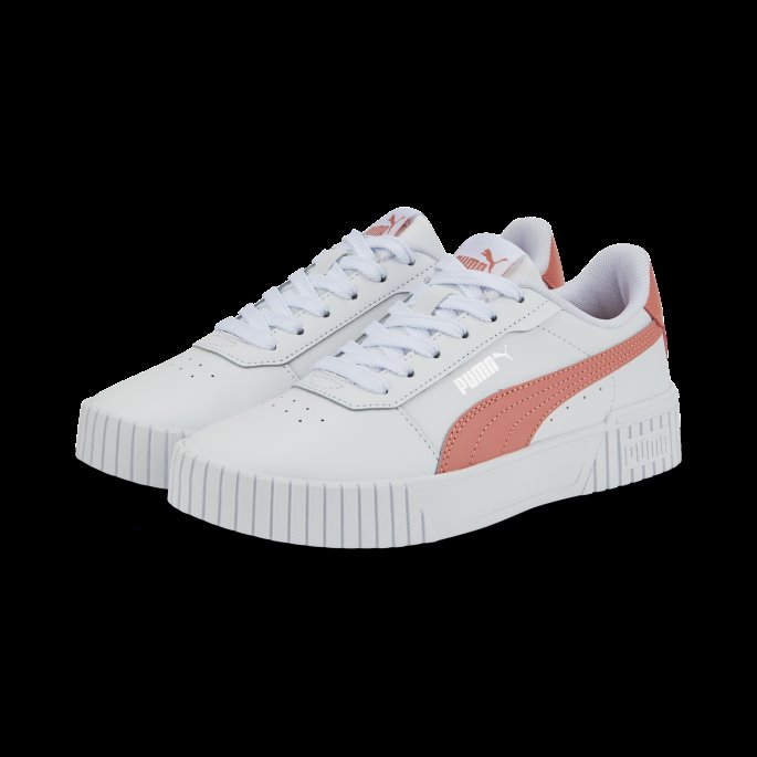 Puma På Tilbud Carina 2.0 Sneakers Ungdom Hvit-nellik Rosa-sølv