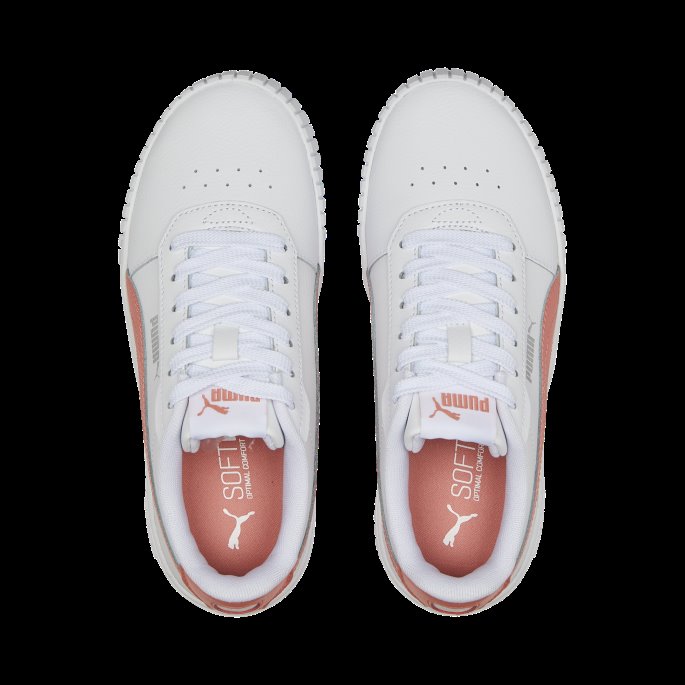 Puma På Tilbud Carina 2.0 Sneakers Ungdom Hvit-nellik Rosa-sølv
