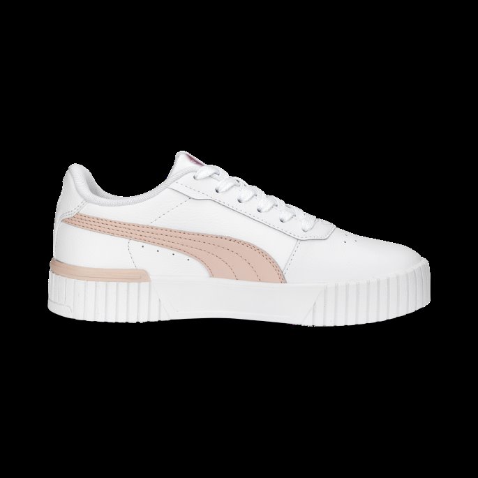 Puma På Tilbud Hvit-rose Støv-sølv Carina 2.0 Sneakers Ungdom