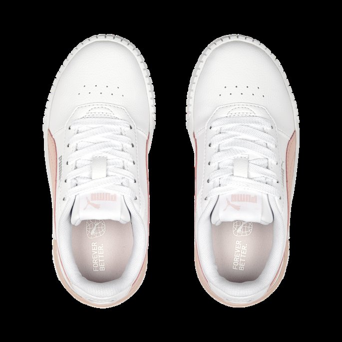 Hvit-rose Støv-sølv Carina 2.0 Sneakers Kids Puma På Tilbud